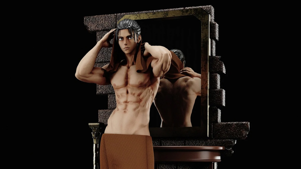 Eren Yeager towel figure's uncensored reaction videos range from