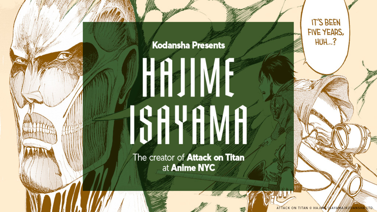 Attack on Titan mangaka Hajime Isayama makes 1st USA appearance at